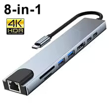 8 en 1 USB C HUB 3,0